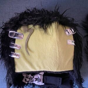 Vibrant Green and Black Costume Set